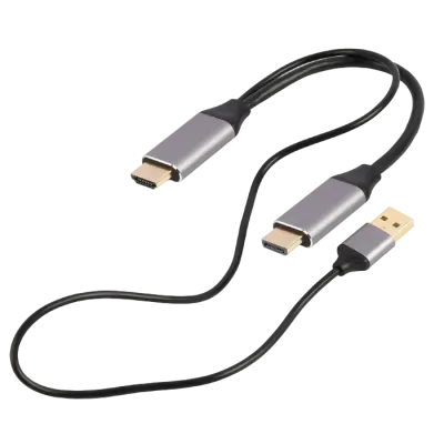 Adaptor Cablexpert A-HDMIM-DPM-01, HDMI (M) - DisplayPort (M), 2 m, Negru