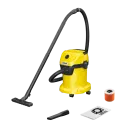 Aspirator Karcher WD 3 V-17/4/20 + Filtre-saci 2.863-314.0, Galben
