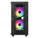 Компьютерный корпус Deepcool CC360 ARGB, Midi-Tower, Без блока питания, Чёрный