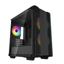 Компьютерный корпус Deepcool CC360 ARGB, Midi-Tower, Без блока питания, Чёрный