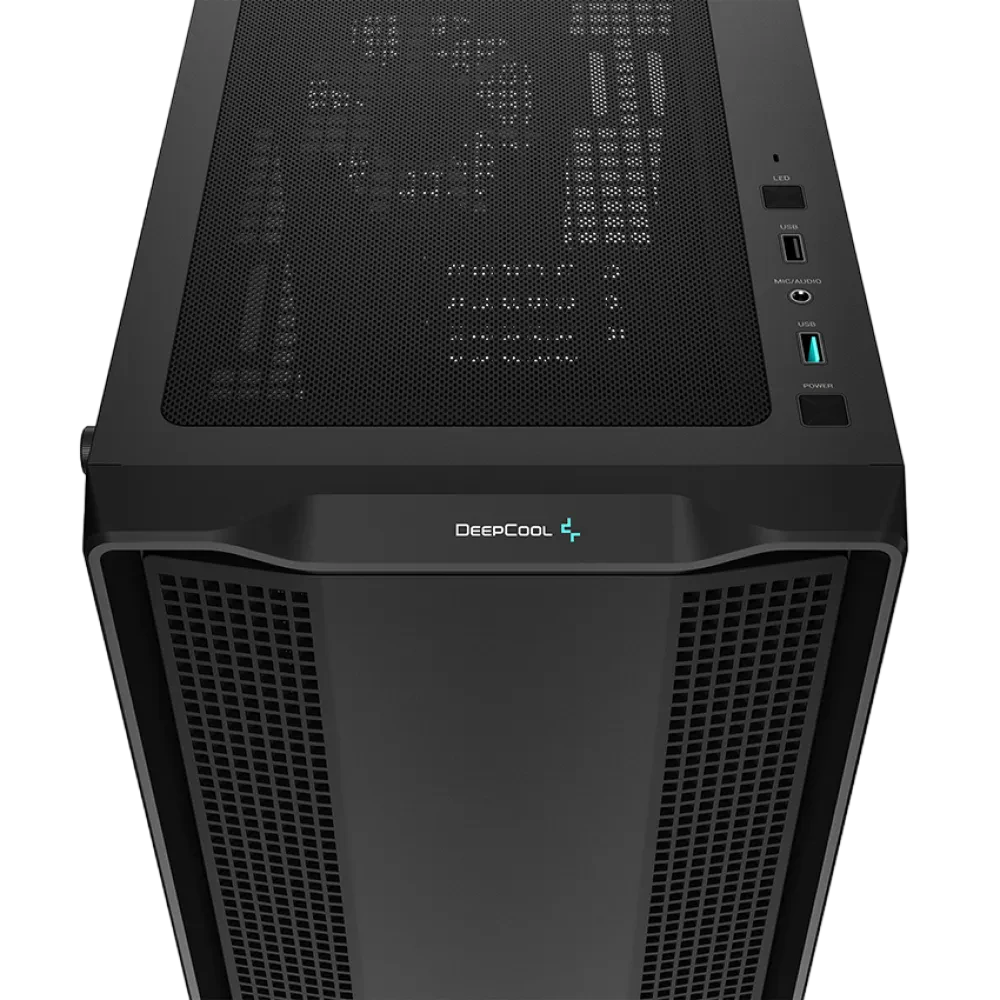 Компьютерный корпус Deepcool CC360 ARGB, Midi-Tower, Без блока питания, Чёрный