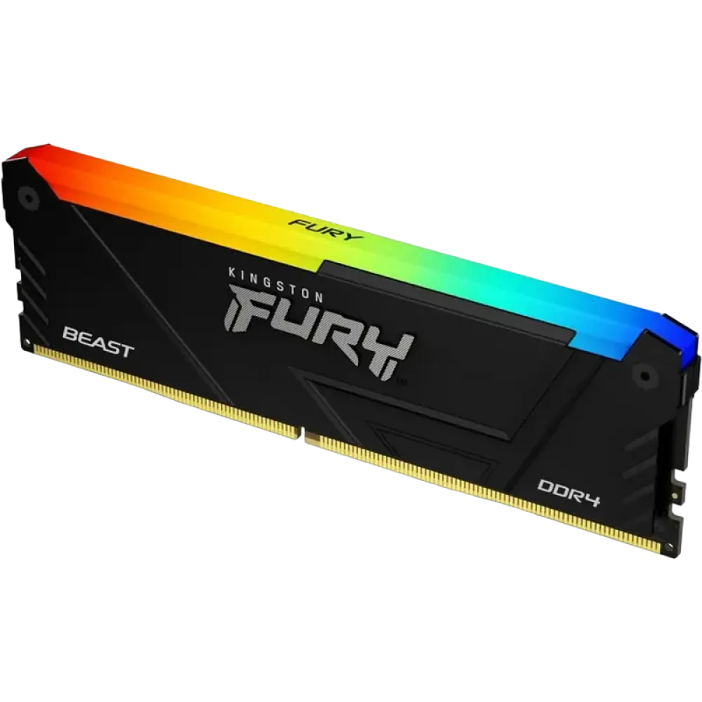 Memorie RAM Kingston FURY Beast RGB, DDR4 SDRAM, 3200 MHz, 16GB, KF432C16BB12A/16