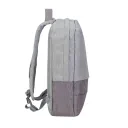 Rucsac pentru Laptop RivaCase Prater, 15.6", Poliester, Gri/Moca