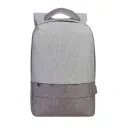 Rucsac pentru Laptop RivaCase Prater, 15.6", Poliester, Gri/Moca