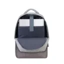 Rucsac pentru Laptop RivaCase Prater, 15.6", Poliester, Gri/Moca