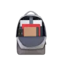 Rucsac pentru Laptop RivaCase Prater, 15.6", Poliester, Gri/Moca