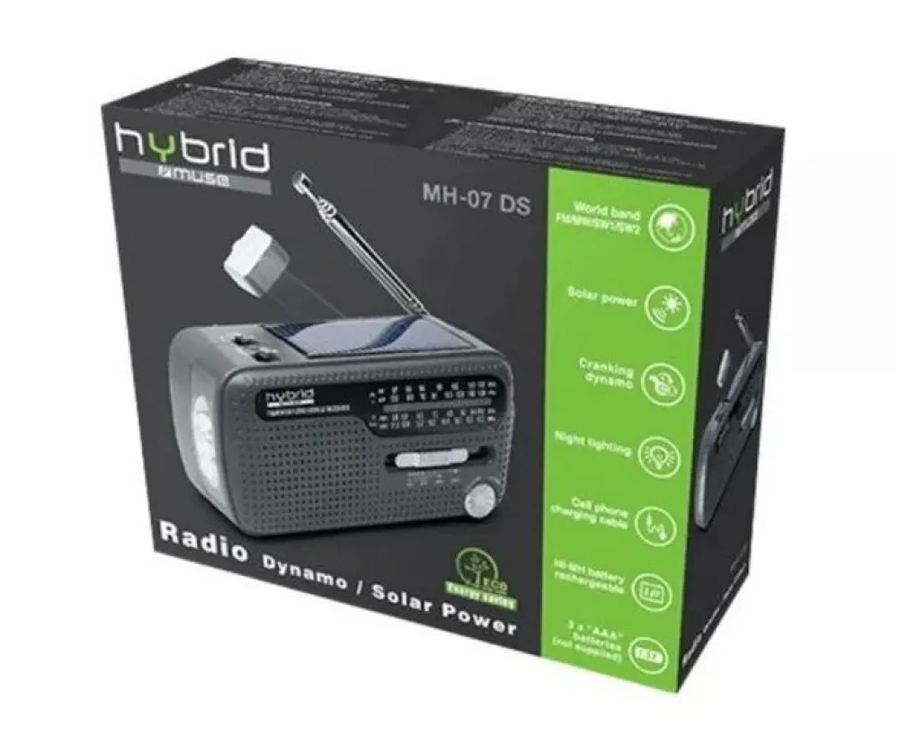 Radio portabil MUSE MH-07 DS, Negru