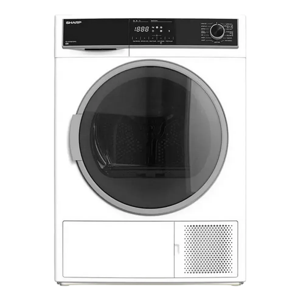 Uscător de rufe Sharp KDNHH0S7GW2EE, 10kg, Alb