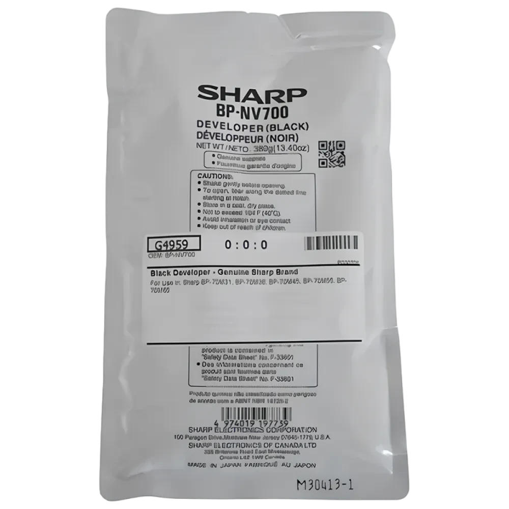 Девелопер Sharp BP-GV700, 0,39кг, Чёрный