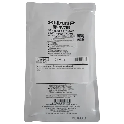 Девелопер Sharp BP-GV700, 0,39кг, Чёрный