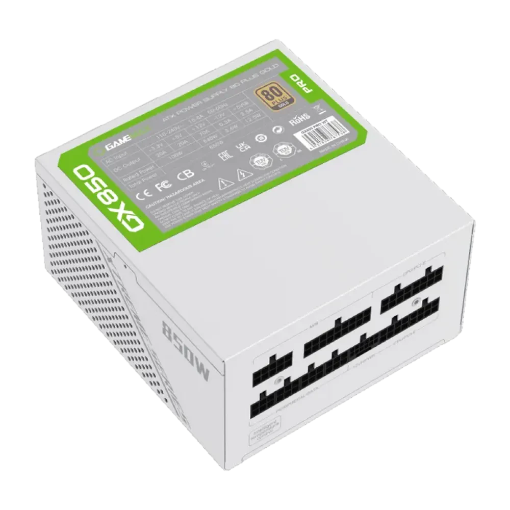 Блок питания для компьютеров Gamemax GX-850 PRO, 850Вт, ATX, Полностью модульный