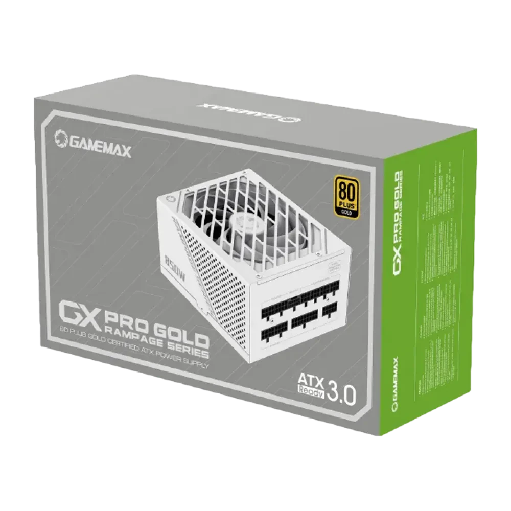 Блок питания для компьютеров Gamemax GX-850 PRO, 850Вт, ATX, Полностью модульный