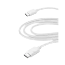 Cablu de încărcare și date Cellularline Power Cable, USB Type-C/USB Type-C, 3m, Alb
