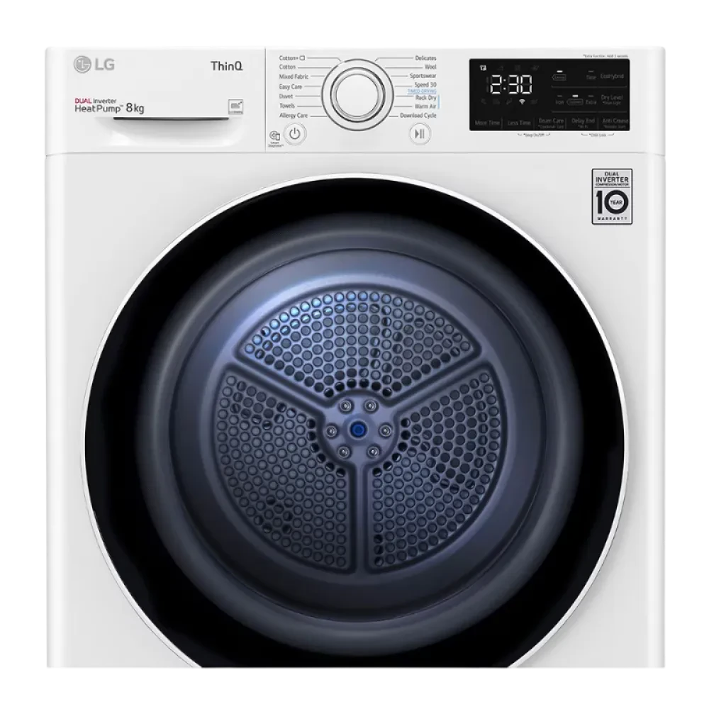 Uscător de rufe LG RH80V3AV6N, 8kg, Alb