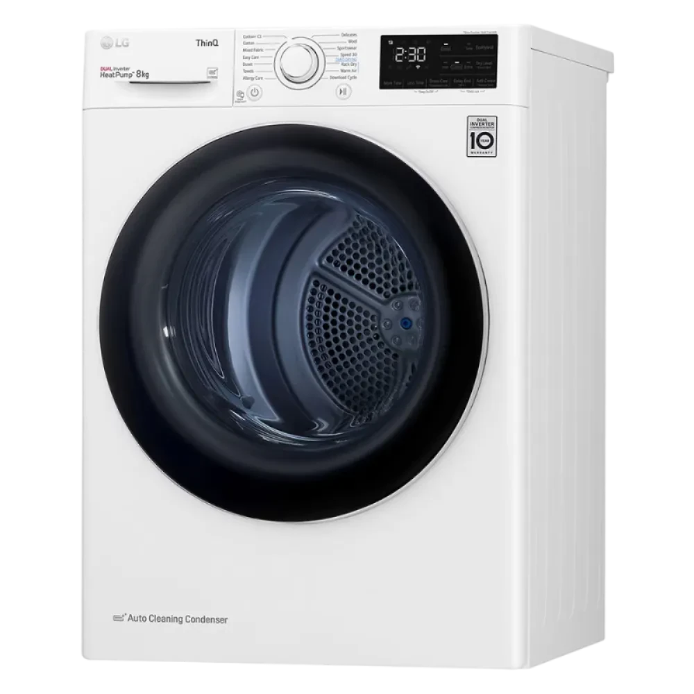 Uscător de rufe LG RH80V3AV6N, 8kg, Alb