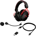 Căști gaming HyperX Cloud Alpha Wireless, Fără fir, Negru/Rosu