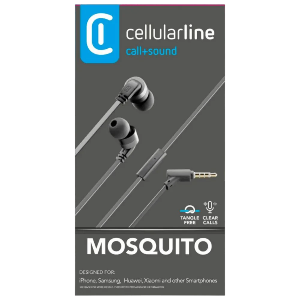 Наушники Cellularline Mosquito, Чёрный