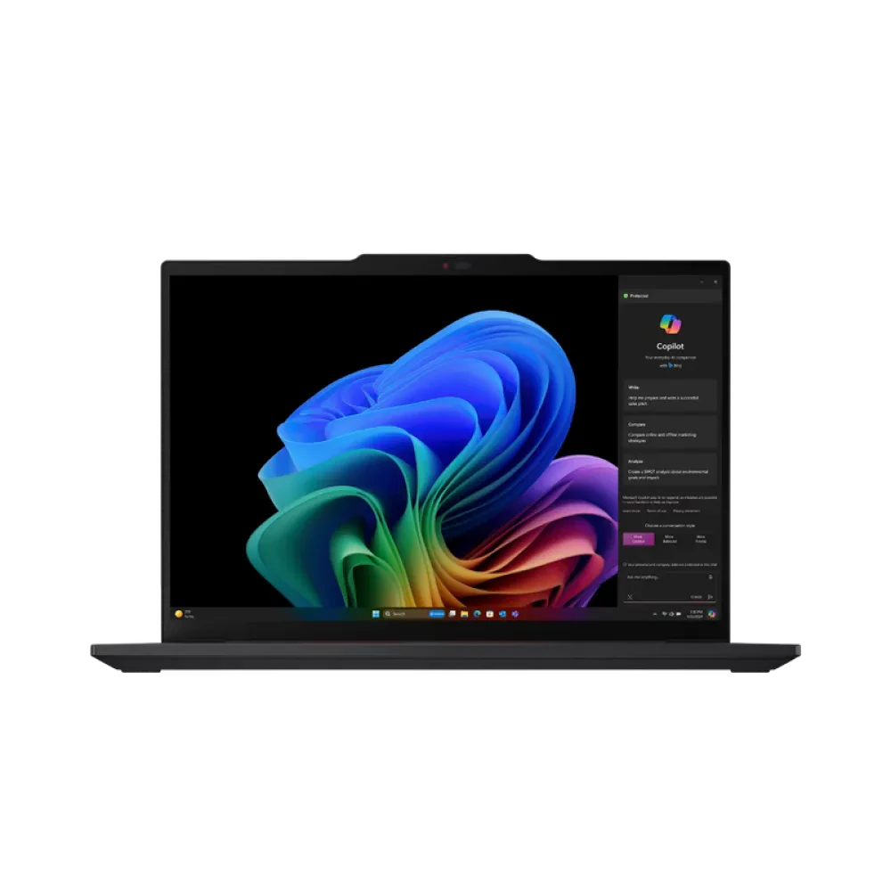 Laptop Business 14" Lenovo ThinkPad T14s Gen 6 (Snapdragon), Negru, Qualcomm Snapdragon X Elite X1E-78-100, 32GB/1024GB, Windows 11 Pro