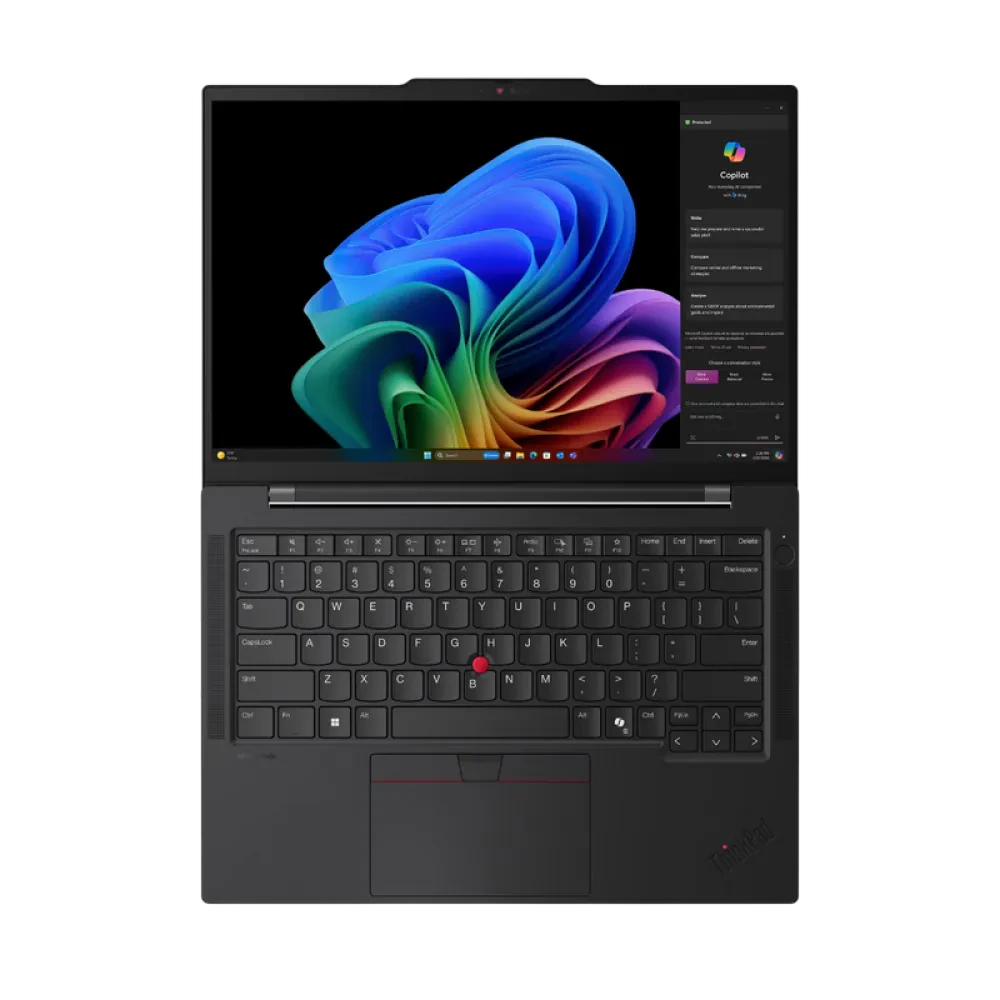 Laptop Business 14" Lenovo ThinkPad T14s Gen 6 (Snapdragon), Negru, Qualcomm Snapdragon X Elite X1E-78-100, 32GB/1024GB, Windows 11 Pro