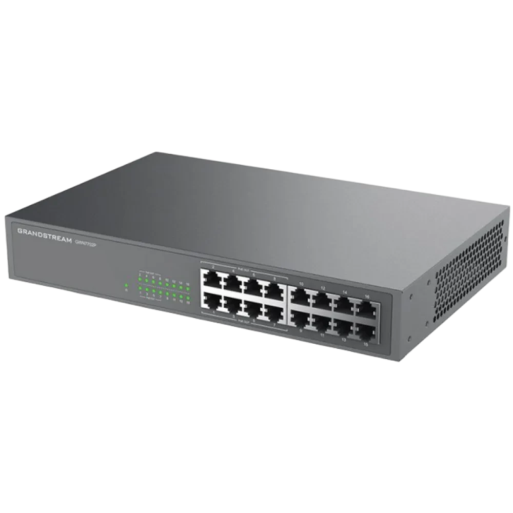 Comutator PoE Grandstream GWN7702P, 8x IEEE 802.3af/at