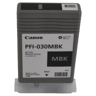 Картридж чернильный Canon PFI-030, 55мл, Матовый Черный