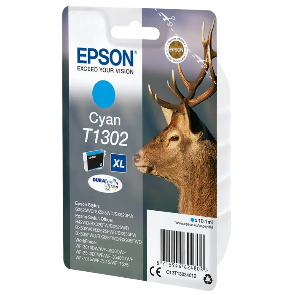 Cartuș de cerneală Epson C13T13024012, 10ml, Cyan