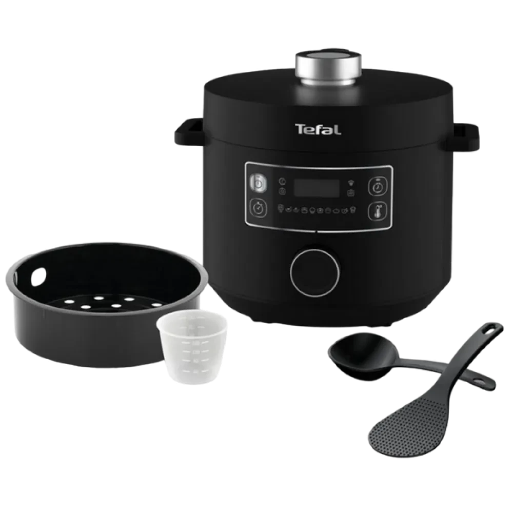 Aparat de gătit multifuncțional sub presiune Tefal CY754830, Negru