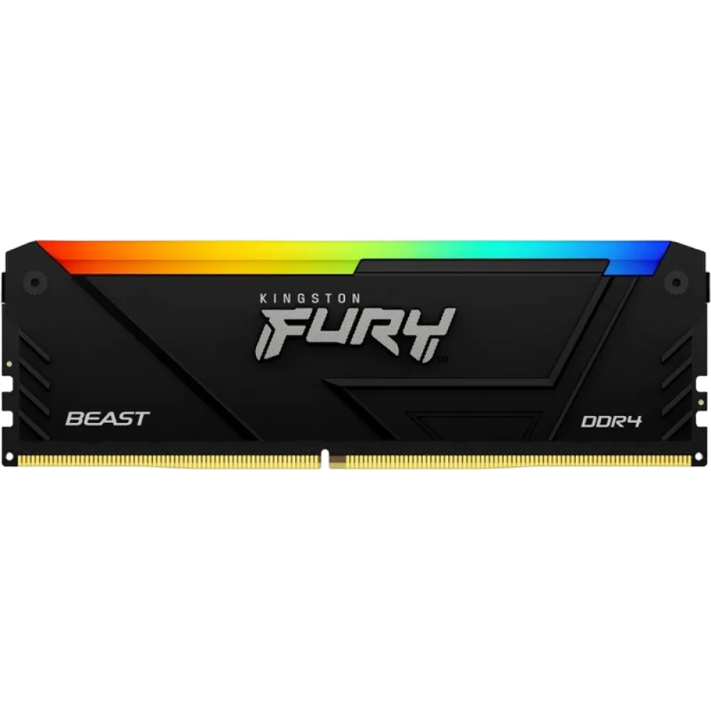 Memorie RAM Kingston FURY Beast RGB, DDR4 SDRAM, 3200 MHz, 16GB, KF432C16BB2AK2/16