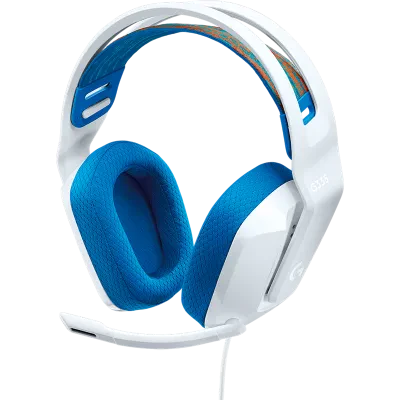 Căști gaming Logitech G335, Cu fir, Alb
