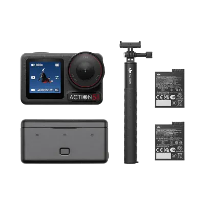 Cameră Video Sport DJI Osmo Action 5 Pro Adventure Combo, Negru