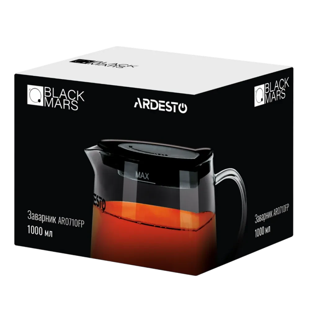 Ceainic cu infuzor Ardesto AR0710FP, 1L, Transparent