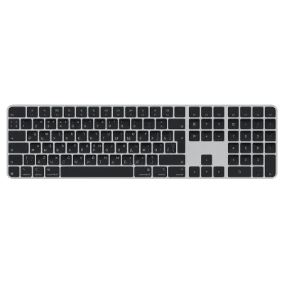 Клавиатура Apple Magic Keyboard with Touch ID and Numeric Keypad A3119 USB-C, Беспроводное, Чёрный