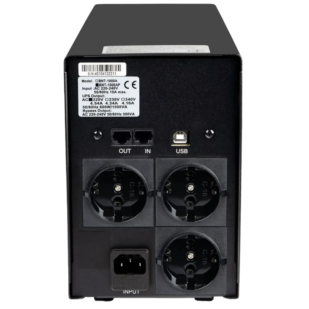 Sursă de alimentare neîntreruptibilă PCM BNT-1200AP, Linear-interactiv, 1200VA, Turn