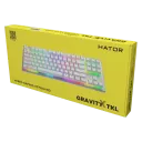 Клавиатура HATOR Gravity X TKL, Проводное, Белый