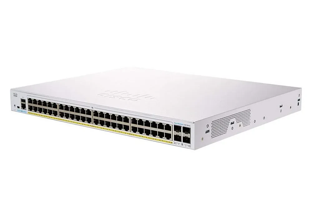 Switch de rețea Cisco CBS350-48P-4X, 48x 10/100/1000 Mbps, 4x SFP+