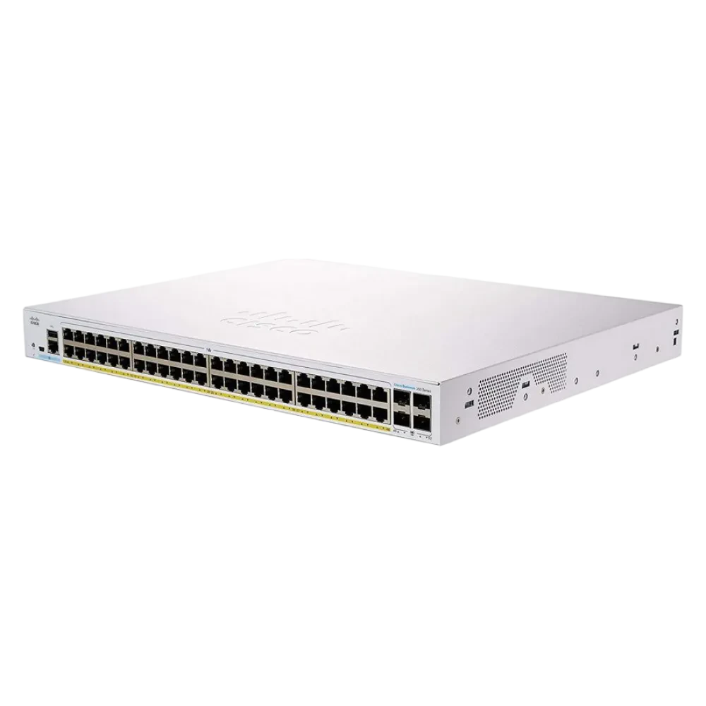 Switch de rețea Cisco CBS350-48P-4X, 48x 10/100/1000 Mbps, 4x SFP+