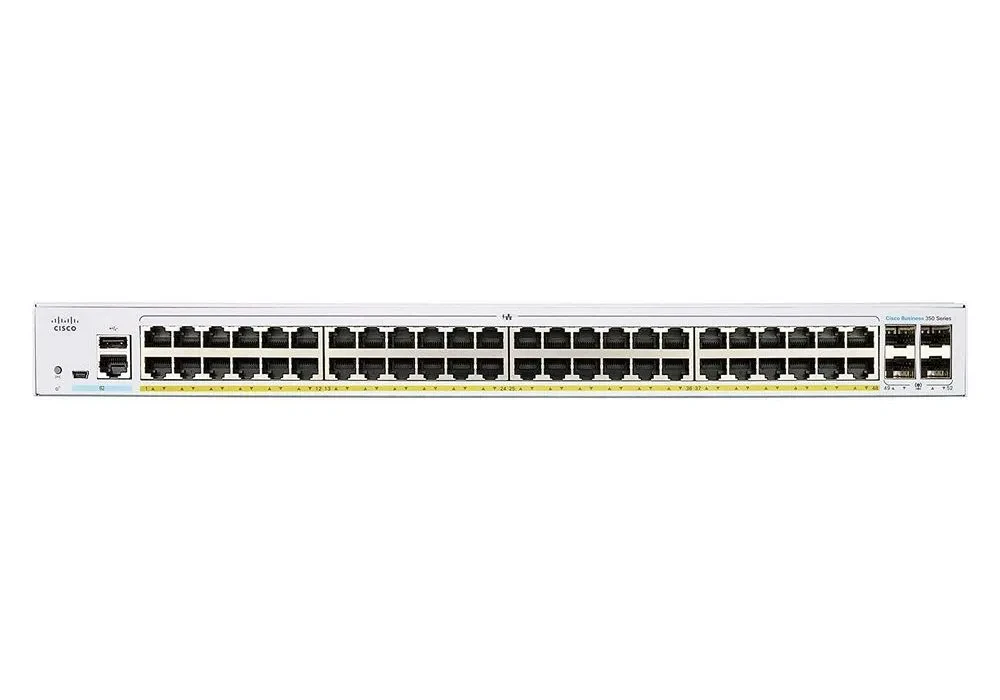 Switch de rețea Cisco CBS350-48P-4X, 48x 10/100/1000 Mbps, 4x SFP+
