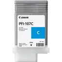 Cartuș de cerneală Canon PFI-107, 130ml, Cyan