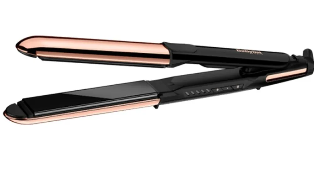 Placă de îndreptat părul BaByliss Straight & Curl Brilliance ST482E, Negru | Auriu