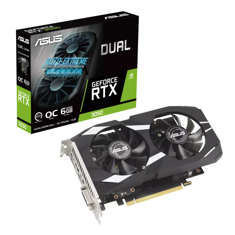 Placă Video ASUS DUAL-RTX3050-O6G, 6GB GDDR6 96bit 