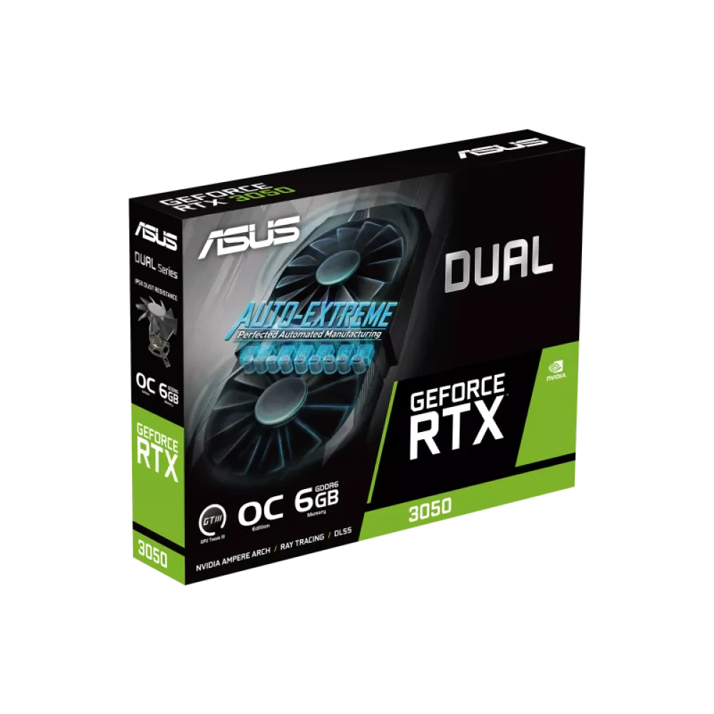 Placă Video ASUS DUAL-RTX3050-O6G, 6GB GDDR6 96bit 