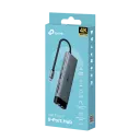 Adaptor Hub TP-LINK UH9120C, Argintiu