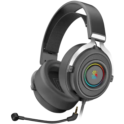 Căști gaming Bloody G535, USB, Negru | Argintiu