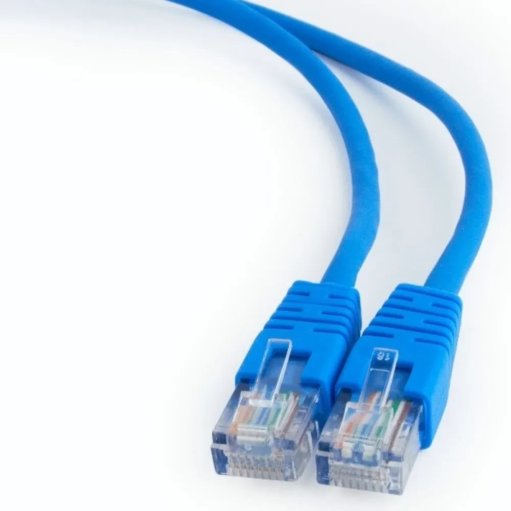 Патч-корд Cablexpert PP12-0.25M/B, CAT5e UTP, 0,25м, Синий
