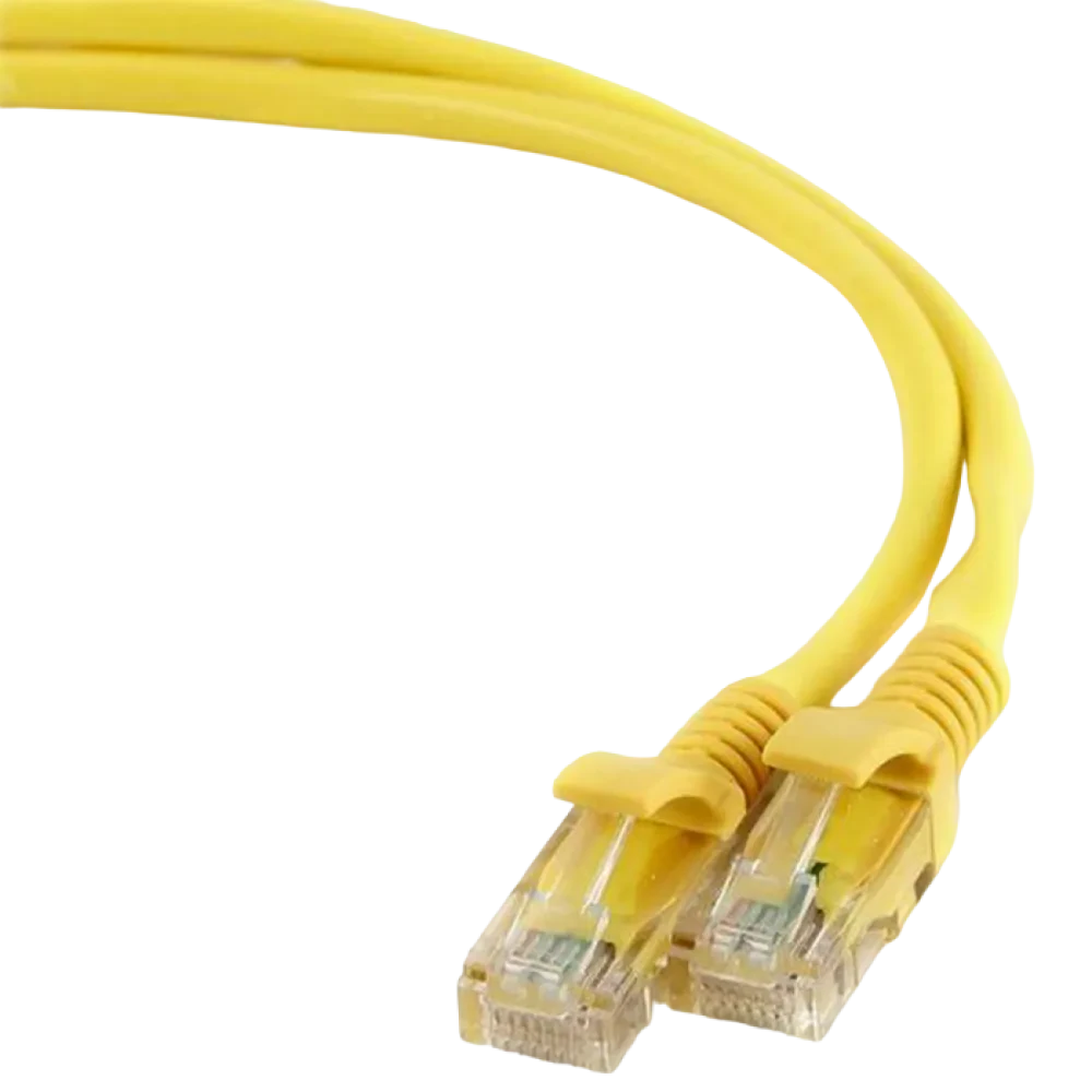 Патч-корд Cablexpert PP12-0.25M/Y, CAT5e UTP, 0,25м, Жёлтый