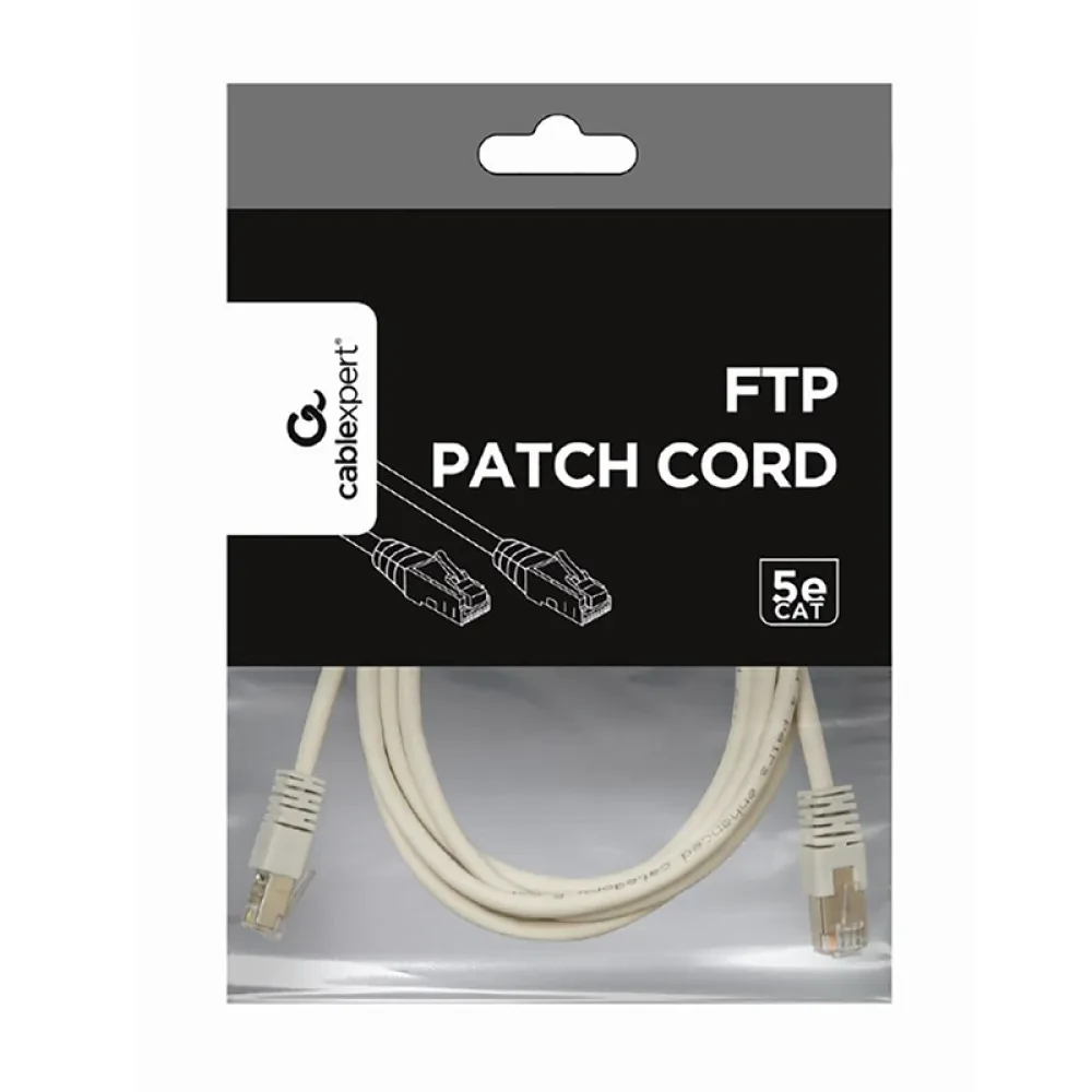 Патч-корд Cablexpert PP22-0.25M, Cat5e FTP, 0,25м, Серый
