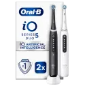 Periuță de dinți electrică Braun Oral-B iO5 Duo, Negru | Alb
