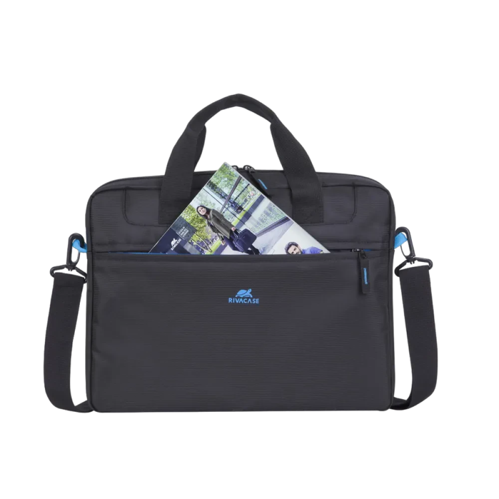 Geantă pentru Laptop Rivacase 8027, 14", Poliester, Negru