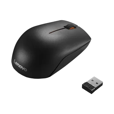 Mouse Wireless Lenovo 300 Compact, Negru