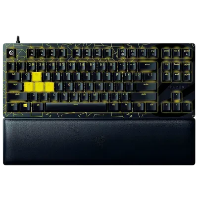 Клавиатура Razer Huntsman V2 TKL ESL Edition, Проводное, Черный | Желтый